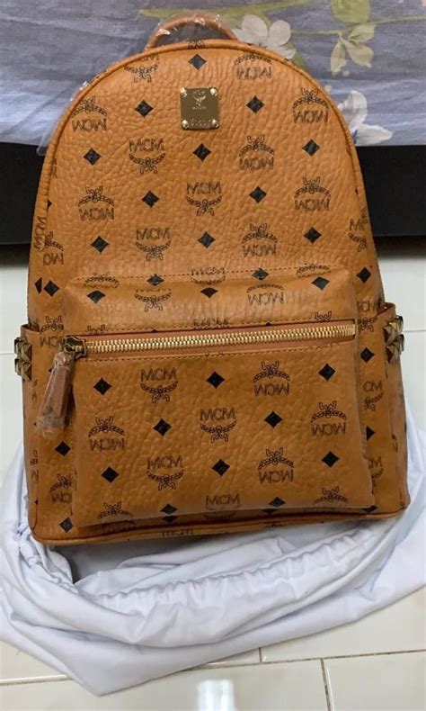 real and fake mcm bags|genuine mcm backpack.